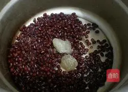 Illustration of how to make red bean and sago 2