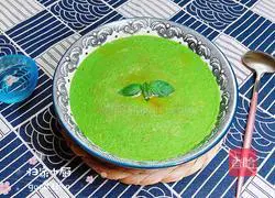Spinach chicken cake (soy milk, water and egg version) recipe 14