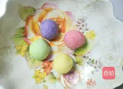 Illustration of how to make delicious colorful vegetarian dumplings 5