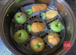 Illustration of how to make fancy custard buns 15