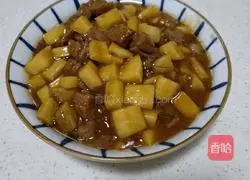 Illustration of how to make stir-fried beef cubes with king oyster mushrooms 10