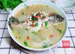 Winter Melon, Coix Seed and Crucian Carp Soup Recipe Illustration 16