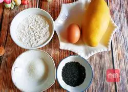 Mango Egg Illustration of how to make cakes 2