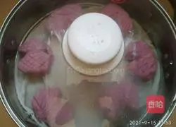 Illustration of how to make purple sweet potato buns 10