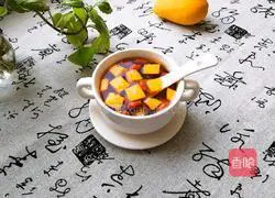 Illustration of how to make red date, mango and peach gum soup 11