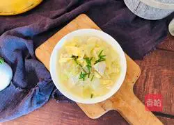 Illustration of how to make cabbage and vermicelli soup 15