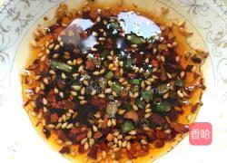 Illustration of how to make cold fungus and peanuts 14