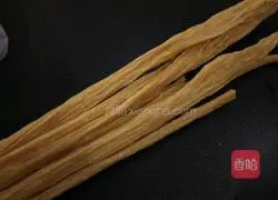 Illustration of how to make cold yuba and shiitake mushrooms 1