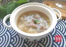 Beef Illustration of how to make radish soup 12