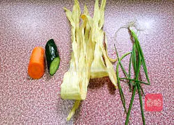 Illustration of how to stir-fry yuba 1