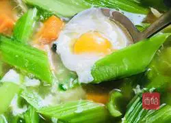 Sweet Potato Chicken Illustration of how to make silk mustard soup 10