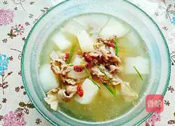 Illustration of how to make mutton and radish soup 17