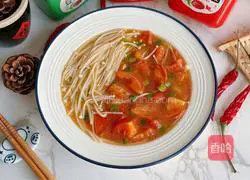 Enoki mushroom tomato soup recipe 11