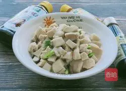 Illustration of how to stir-fry pork with king oyster mushroom 9