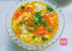 Illustration of how to make tomato and egg soup 9