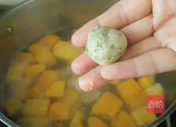 Papaya Tofu Illustration of how to make dumpling soup 9