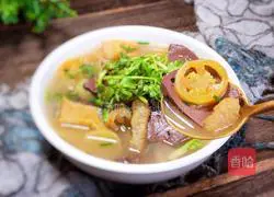 How to make tomato, pork blood and pork skin soup Illustration 15