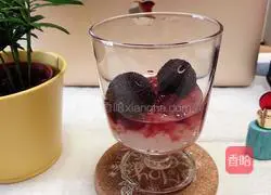 Illustration of how to make bayberry milkshake and sago 8