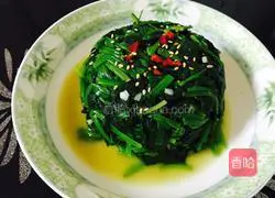 Illustration of cooking spinach 4