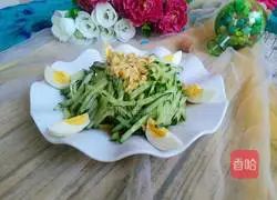 Illustration of how to make cucumber mixed with eggs 7
