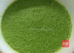 Illustration of how to make spinach and egg custard (can be used as baby food) 7