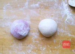 Illustration of how to make purple sweet potato blossom steamed buns 8