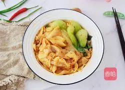 Illustration of how to make dumpling skins with oily noodles 19
