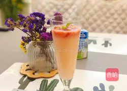 Strawberry Sprite Yakult Recipe Illustration 7