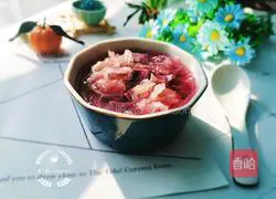 Illustration of Tremella Fungus Purple Sweet Potato Soup 10