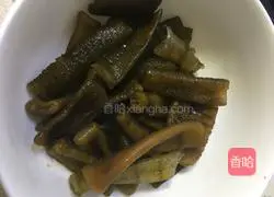 Illustration of how to make cold seaweed bamboo shoots 5