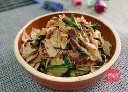 Illustration of how to cook bean curd skin with mushroom sauce 1