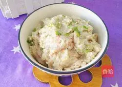 Wag spinach dumplings Illustration of how to make soup 4