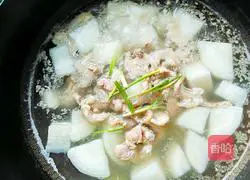 Illustration of how to make mutton and radish soup 11