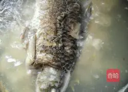 Illustration of how to make tofu and fish soup 7