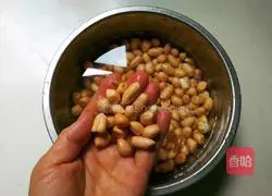 Illustration of how to make soy sauce, star anise and peanut kernels 2