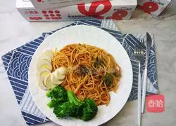 Illustration of how to make tomato braised meat sauce pasta 13