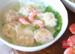 Canadian Arctic Shrimp and Meat Wonton Recipe Illustration 9