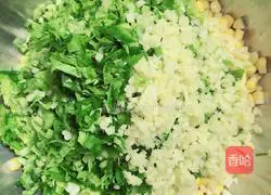 Illustration of how to make scallops and corn dumplings 6