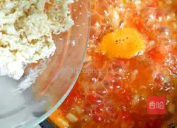 Illustration of how to make mushroom soup with tomato sauce 12