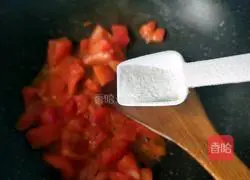 Illustration of how to make tomato and egg noodles 11