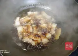 Illustration of braised pork belly 3