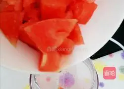 Illustration of how to make watermelon juice 5