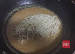 Illustration of how to make peanut butter noodles 6