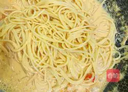 The smell of huge milk! Super delicious garlic butter shrimp pasta! Illustration of how to do it 7