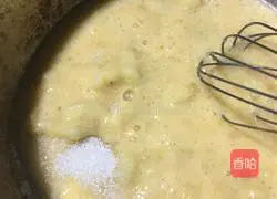 Illustration of how to make banana butter cake 3