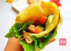 Illustration of how to make egg burritos 1