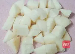 Illustration of how to make mung bean, snow pear and rice paste 4