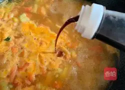 Illustration of how to make tomato and egg gada soup 16