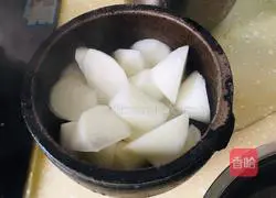 White radish and pig lung soup recipe 5
