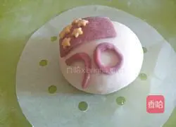 Illustration of how to make holiday cake pattern steamed buns 9
